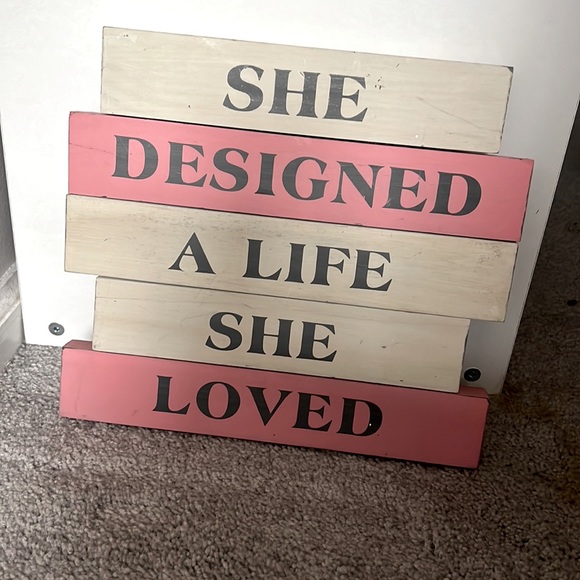 Wooden inspirational sign - Picture 1 of 4